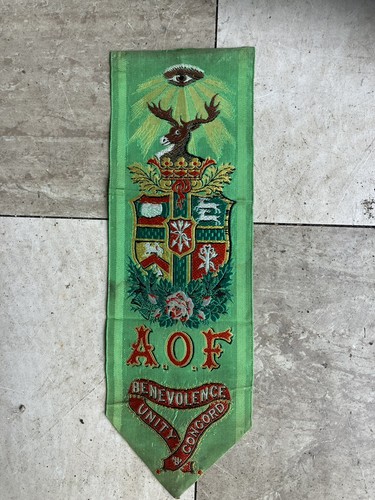 Vintage silk bookmark - vintage,