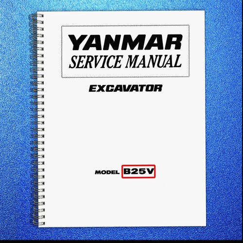 Yanmar b25v excavator service - b25v,