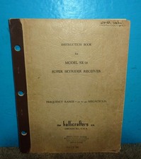 Hallicrafters SX-28 Super Skyrider Radio Receiver Instruction Book Original