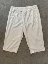 BHS Petite Linen Blend Cropped