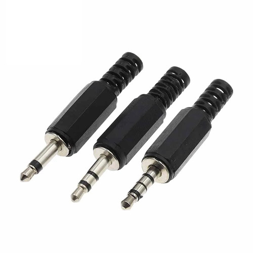 5pcs 5mm audio jack plug - 3.5mm,