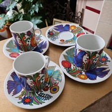 Villeroy & Boch Cup and Saucers 3 Cups 4 Saucers ACAPULCO Design