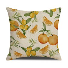 Vintage Fruits Throw Pillow