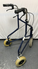 Invacare 3 Wheeled Mobility Rollator Walker, Pressure Brakes. adjustable height,