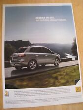 RENAULT KOLEOS 4X4 OUTSIDE RENAULT INSIDE 2008 ADVERT A4 FILE 27