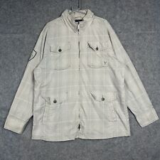 Vintage Marc Ecko Jacket Mens Size XXL Check Utility Field Military y2k