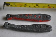 2 EARLY UNUSAL VINTAGE FISH SHAPED SEA LEADS POSSIBLY PIRKS/FISH ATTRACTORS