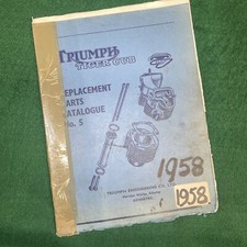 Triumph Tiger Cub T20 Replacement Spare Parts Catalogue Book No.5 Used 