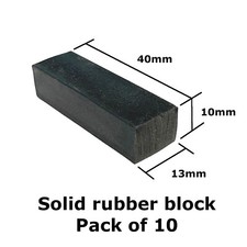 Solid Rubber Block 40mm x 13mm