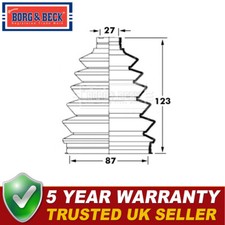 Borg & Beck Front Outer CV Joint Boot Set Fits Celica Shogun Pajero L200 RX