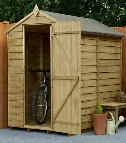 6x4 wooden garden - garden, shed