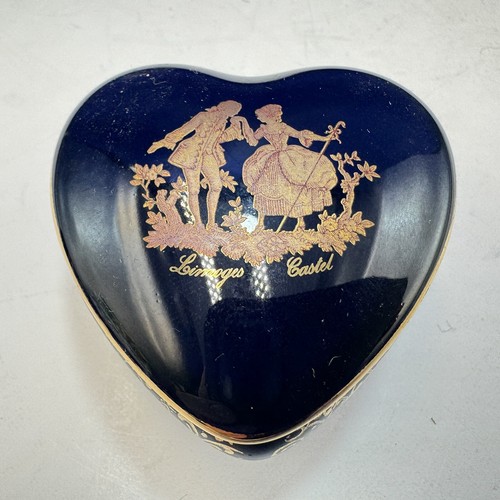 Trinket box heart limoges - box,
