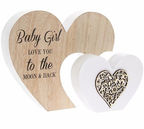 Large wooden heart sentiment - heart,