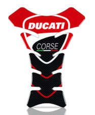 Ducati Corse Motorcycle Fuel Tank Pad Paint Protection Decal Red Black White