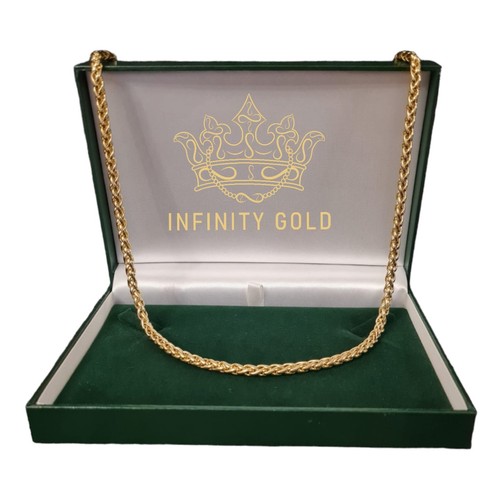 Womens 9ct gold spiga chain - 9ct,