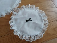 FRENCH MAID CAP TRIMED WITH  L ACE   AND BLACK BOW  - ROCKY HORROR