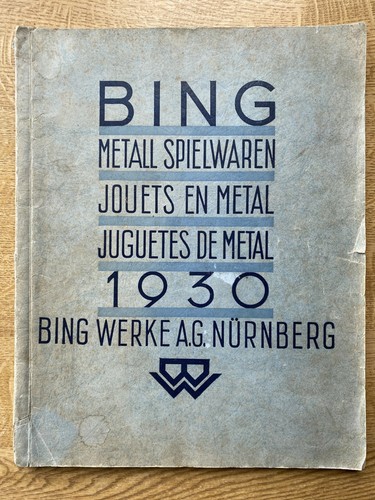 Bing metal toy catalogue 1930 - metal,