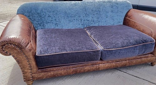 Rare brown leather turquoise - brown,