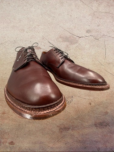 Alden cordovan plain toe - toe, brown