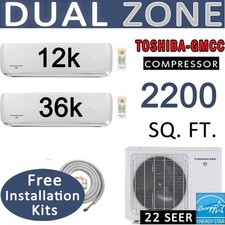 48000 BTU Dual Zone Mini Split