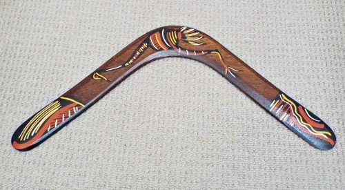 Vintage emu boomerang wooden - vintage,