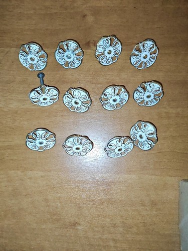 Brass filigree cupboard knob - brass,