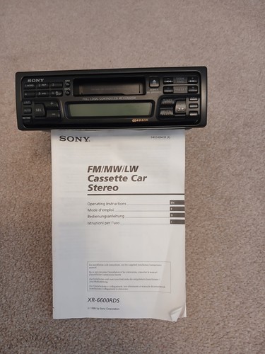 Vintage sony xr6600 rds car - xr6600,