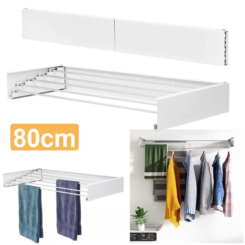 White wall mounted airer towel - mounted,