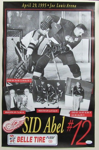 Sid abel signed autographed - sid, signed/autographed