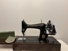 Antique Singer 99k Hand Crank Sewing Machine 1930s With Attachments&Accessories