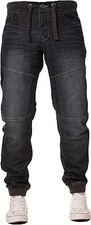 Enzo New Mens Cuffed Denim