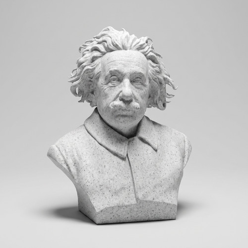 Albert einstein bust statue - statue,