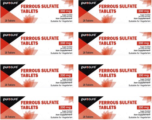 Ferrous sulphate 200mg - 8, x