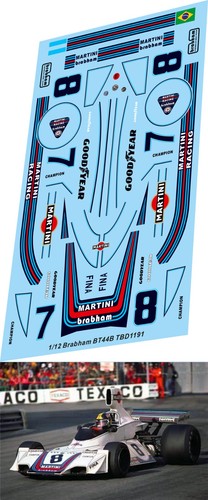 Decals for brabham bt44b - 1/12,