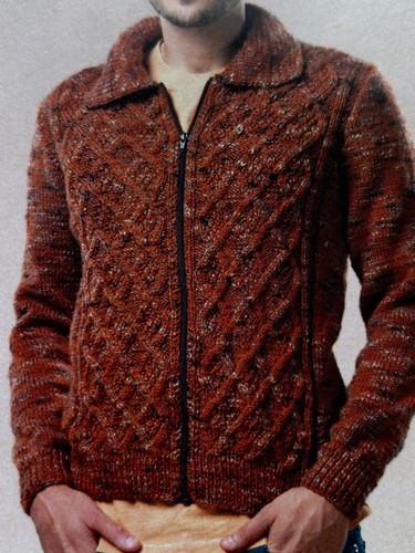 Mens zip cardigan jacket - zip, cardigan/jacket