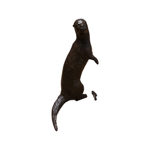 Bronze otter and - otter, catch