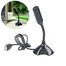 1PC Desktop Mini USB Stand Microphone Mic For Desktop Laptop PC Computer