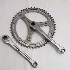 Vintagw Raleigh Chainset and bottom bracket. Cottered Crank set chrome.