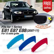 Fits BMW 1 Series E81 E82 E87 E88 LCI Kidney Grille M Sport 3 Colour Covers Clip