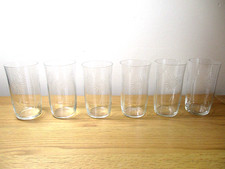 6 Vintage Water Glasses Set