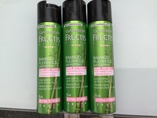 3 x 75ml Garnier Fructis Style Bamboo Flexihold Hairspray -  extra hold