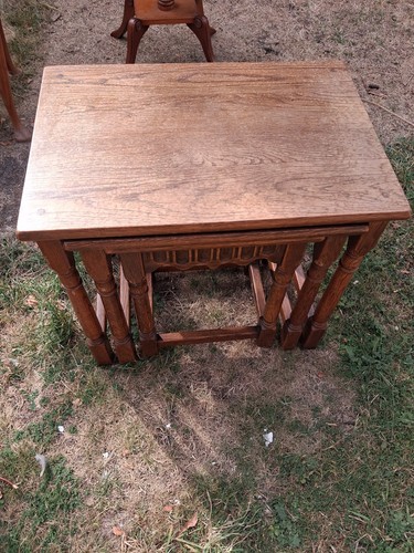 Nest tables oak - nest, wooden