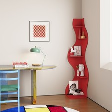 Corner Bookshelf, 5 Tier