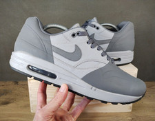 Rare Nike Air Max 1 Premium SE Wolf Grey / Cool Grey Men's Trainers Size UK 9.5