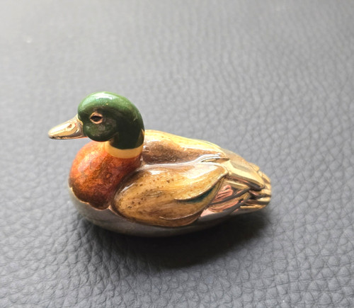 Swimming duck ceramic model - swimming,