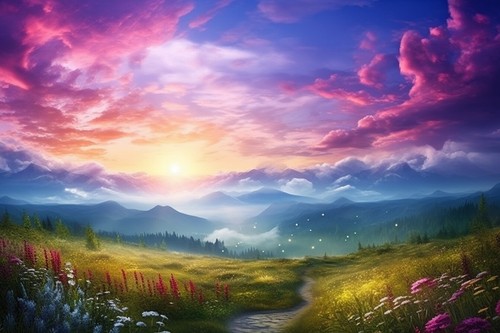 Stunning landscape meadow - stunning,