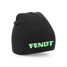 Black Fendt Tractor Beanie Hat
