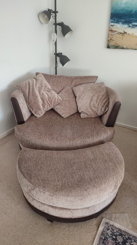 Dfs swivel cuddle sofa with - cuddle,