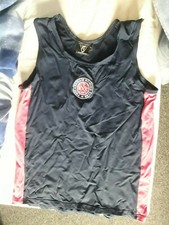 Custom Rowing Singlet Mens Small Navy/Royal Blue with Pink Stripe & TWK RC Crest