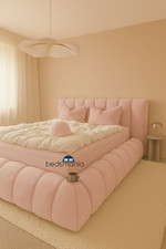 Cloud Bubble Upholstered Bed Frame Modern Low Platform Luxury Double/King